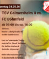 Tennis: Auswärtsspiel gegen TSV Gaimersheim (24.05, ab 9 Uhr)